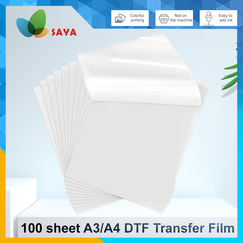 Heat Transfer Vinyl Roll - 50/100 шт. пленки DTF A3/A4, двусторонняя