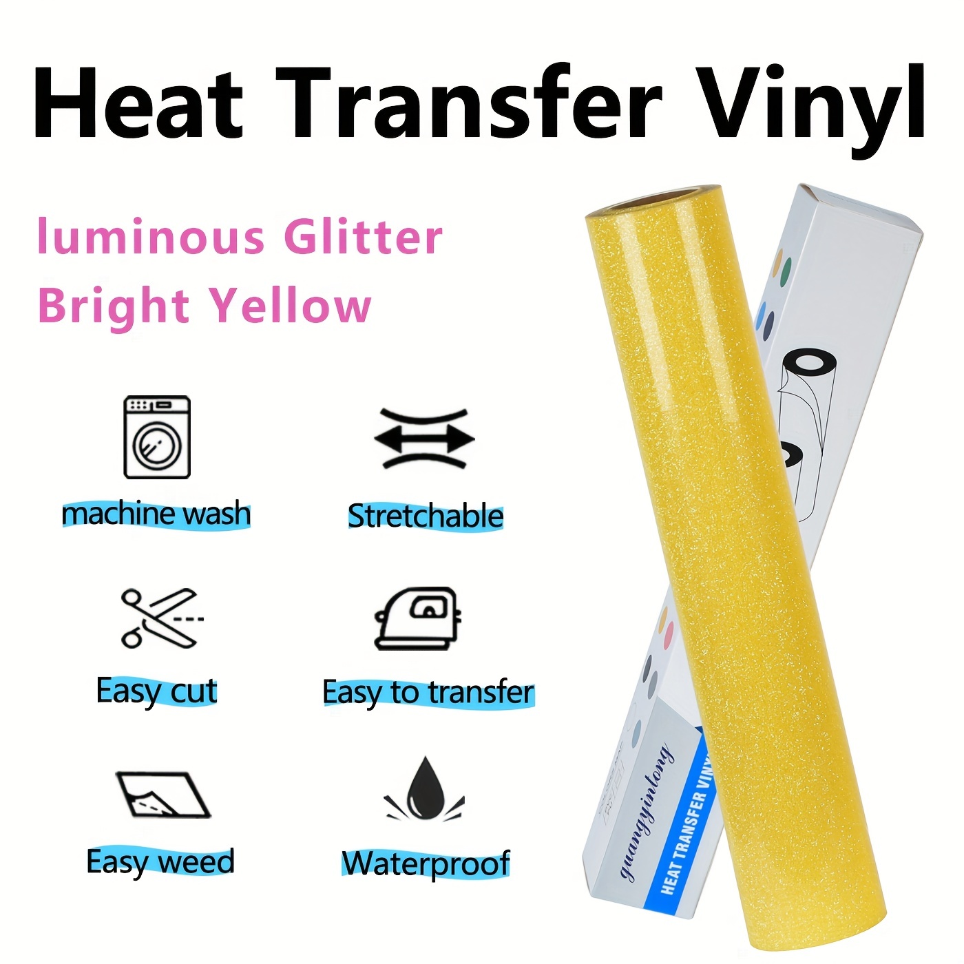 Глиттерная термотрансферная пл – обзор и цена Heat Transfer Vinyl Roll