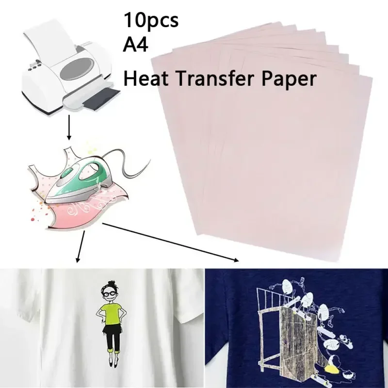 10 шт., футболка формата А4, т – обзор и цена White Toner Transfer Paper